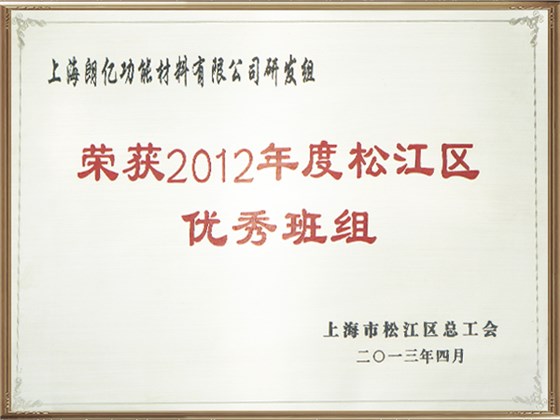 松江區(qū)優(yōu)秀班組