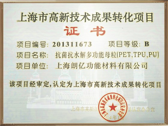 上海市高新技術(shù)成果轉(zhuǎn)化